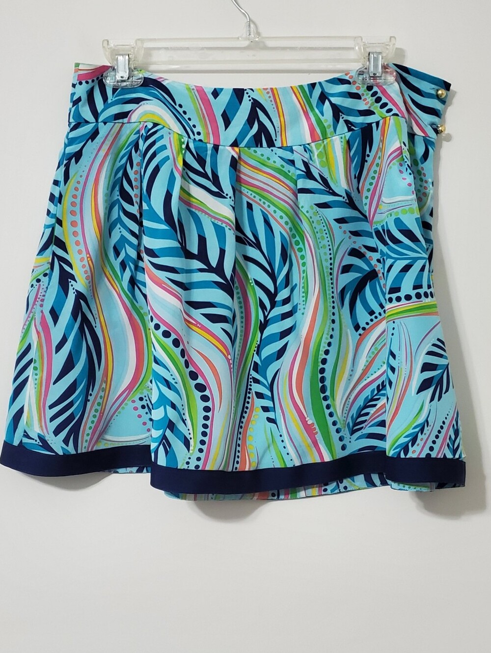 Lilly Pulitzer Sea Me Print Silk Skirt Size 6